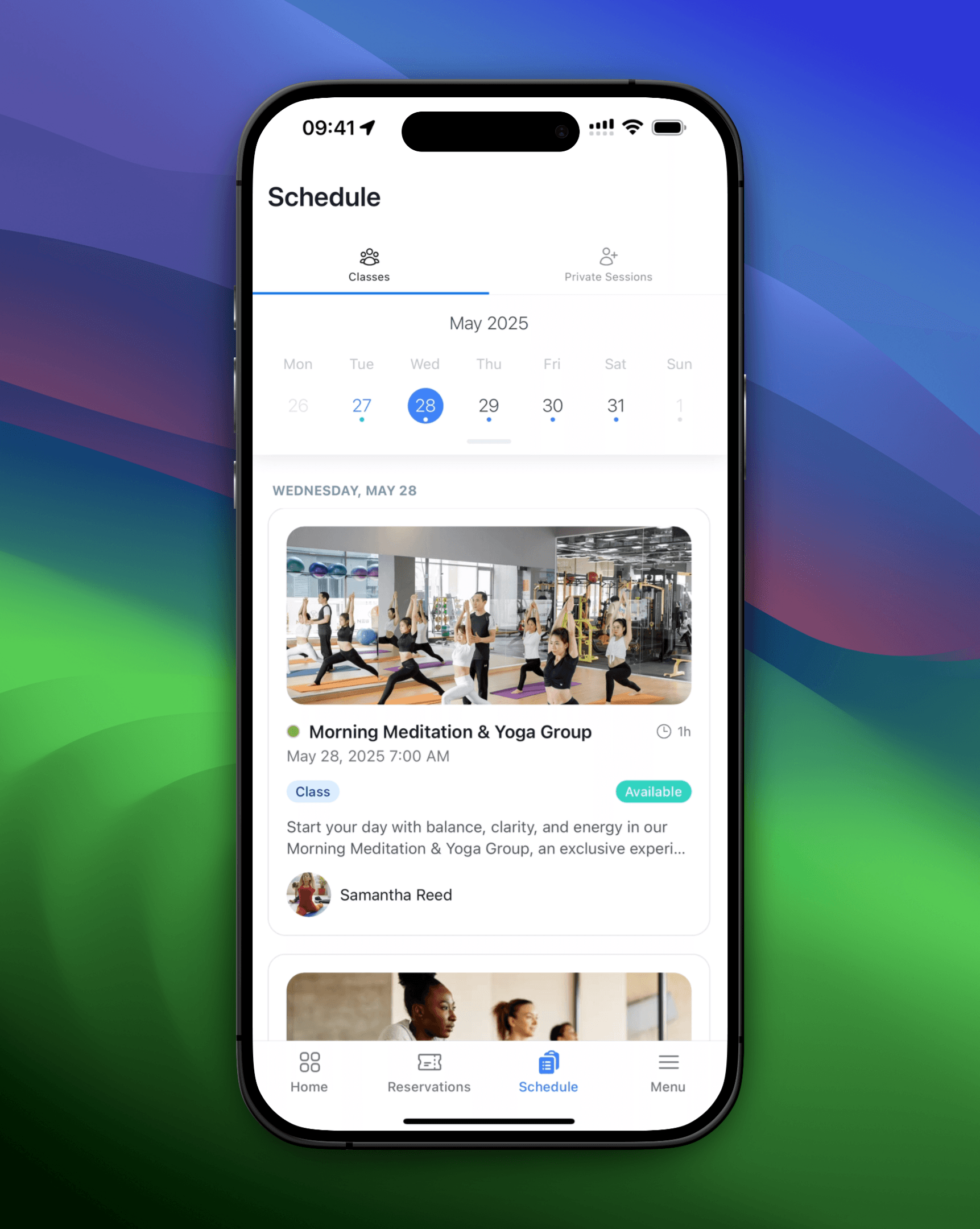 Mobile screenshot von Kurs Terminplanung interface