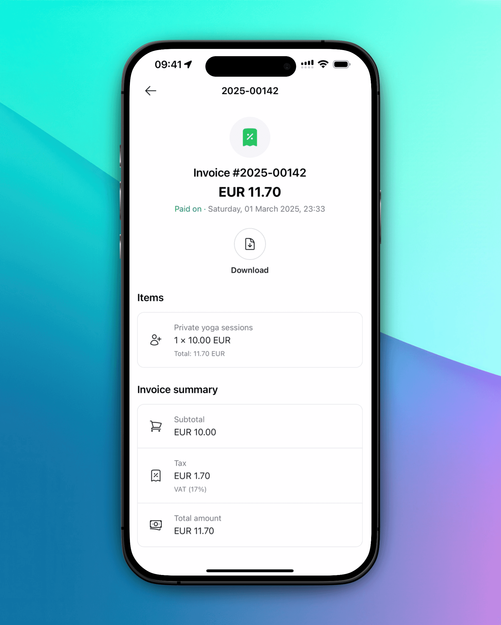 Mobiler Screenshot von Terminreservierungen