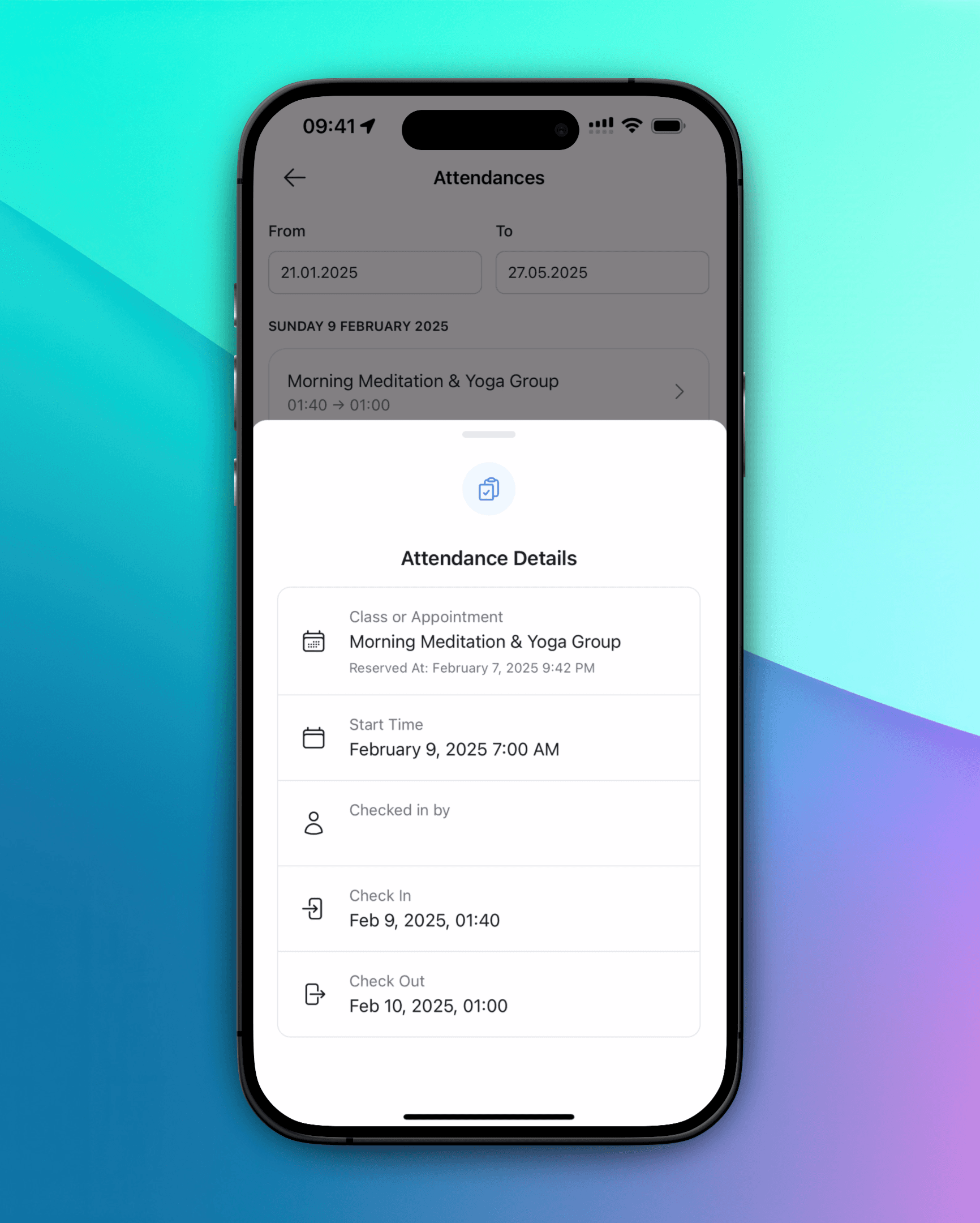 Mobiler Screenshot der Liste bezahlter Rechnungen