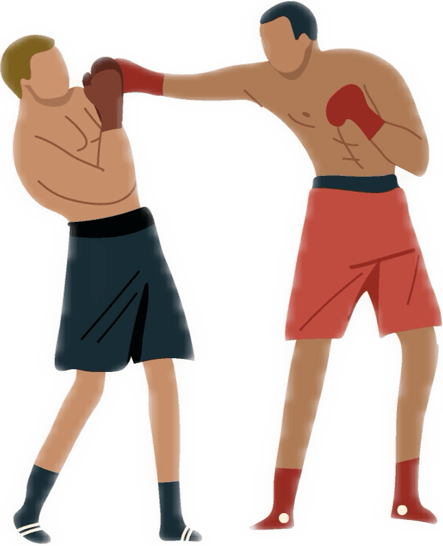 MMA Fitnessstudio illustration