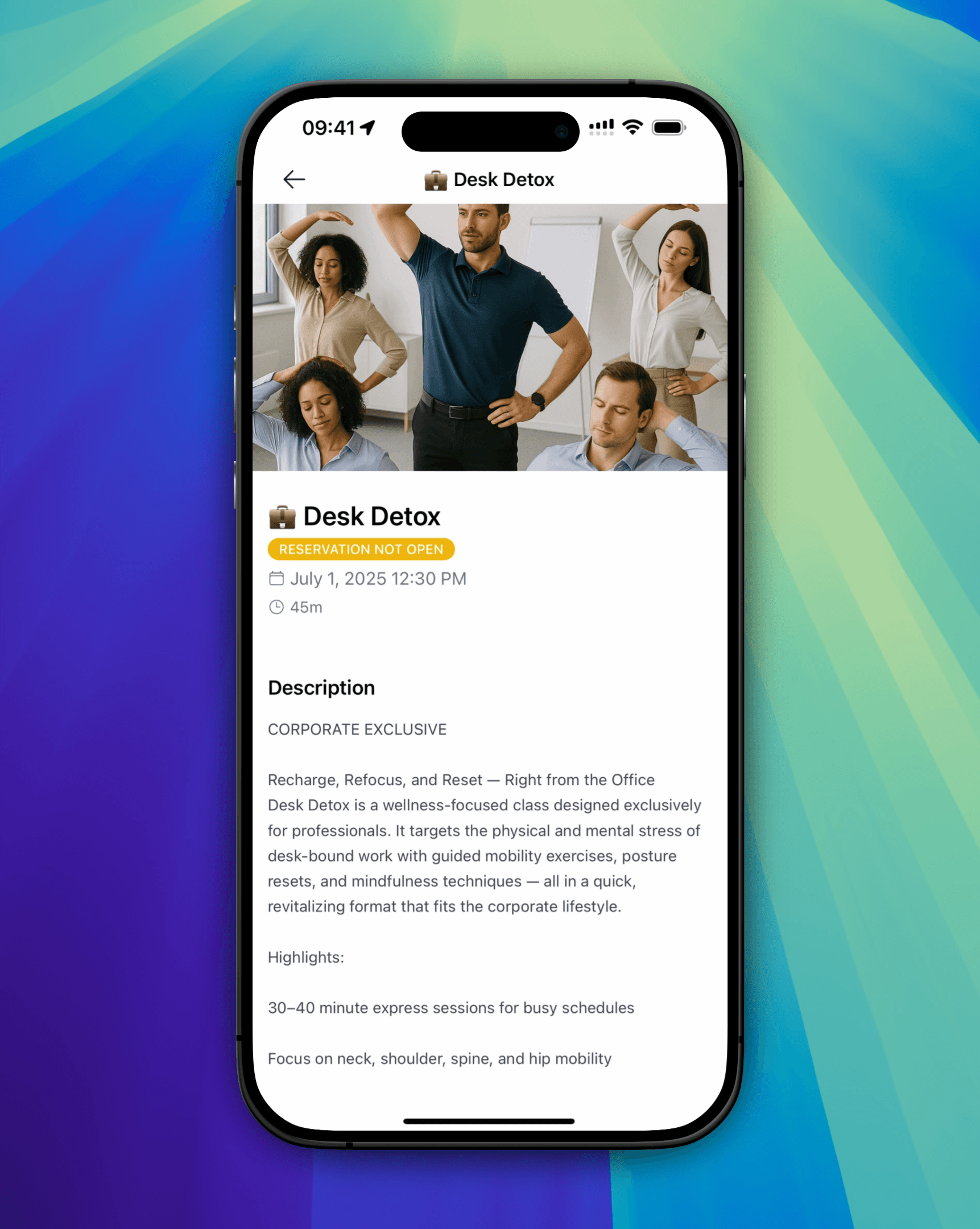 Boutique Fitness Class Management Screenshot Boutique Fitness Class Management Screenshot