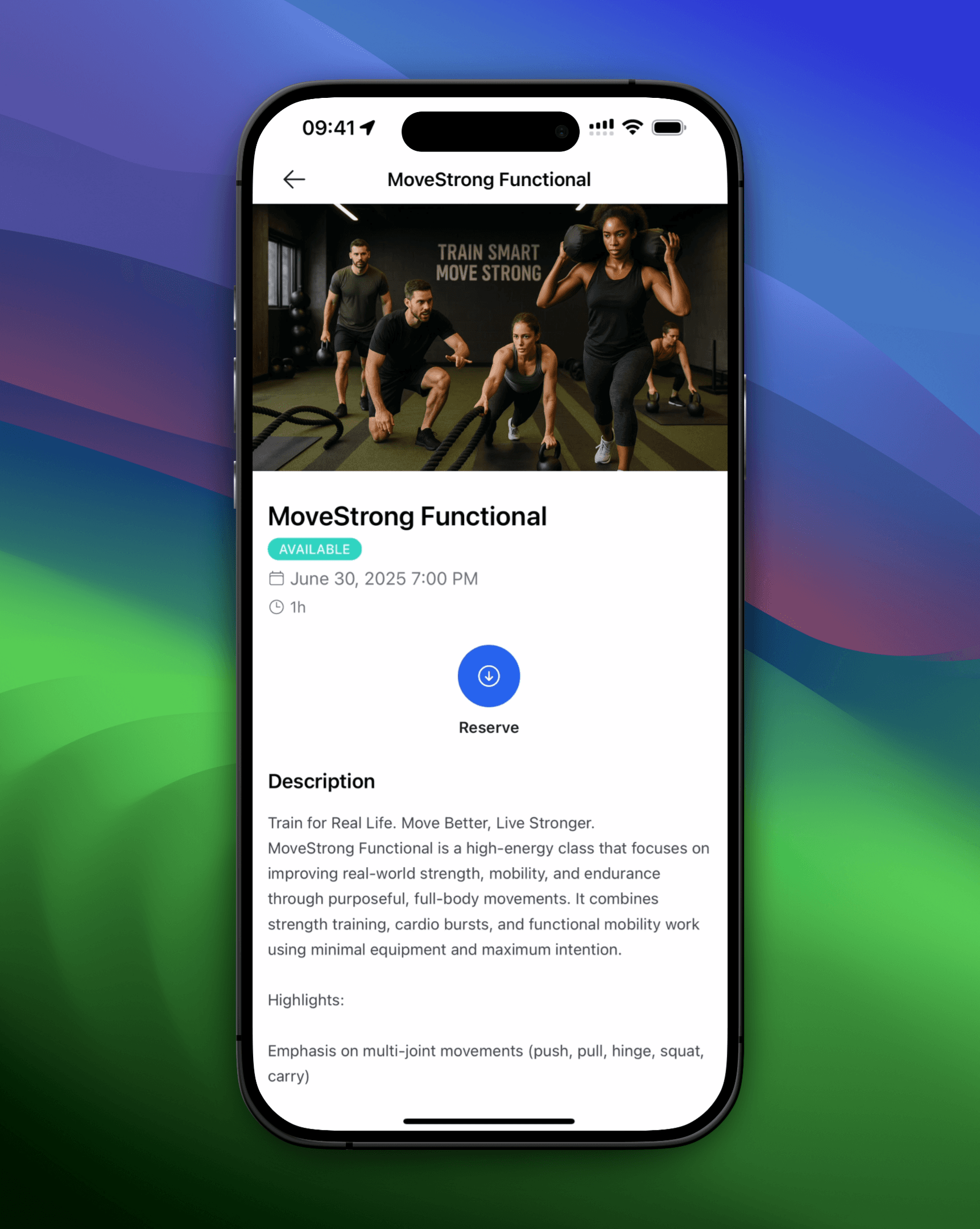 Mobile screenshot von available dance Kurse auf die Mitglieder-App